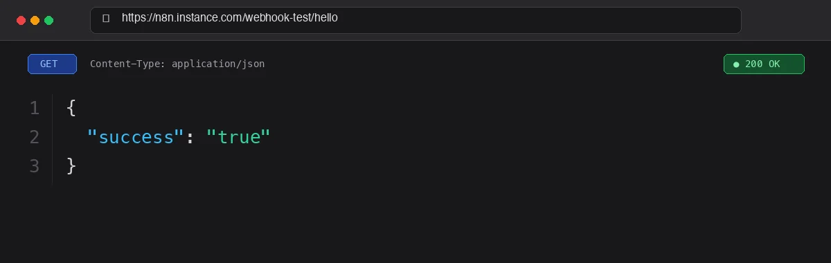 Displaying Successful n8n JSON Response in the Browser Window